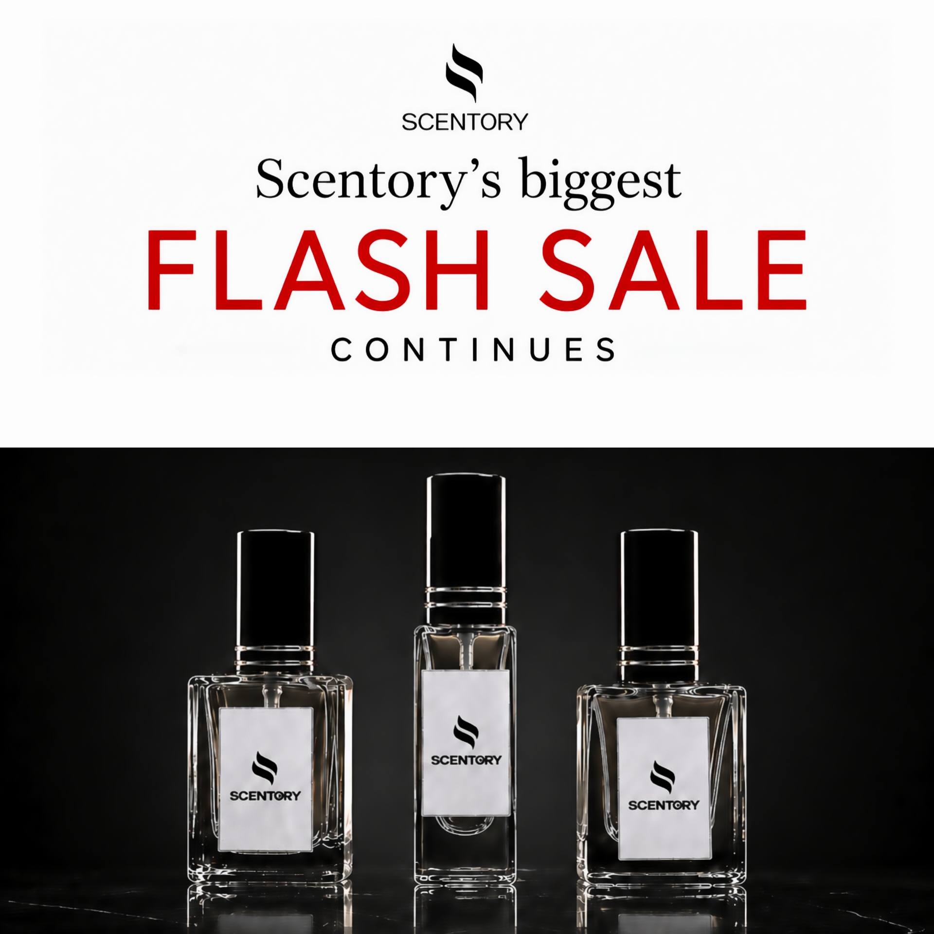 Scentory Facebook ad: ๐๐ถ๐ด๐ด๐ฒ๐๐ ๐๐น๐ฎ๐๐ต ๐ฆ๐ฎ๐น๐ฒ ๐๐ผ๐ป๐๐ถ๐ป๐๐ฒ๐