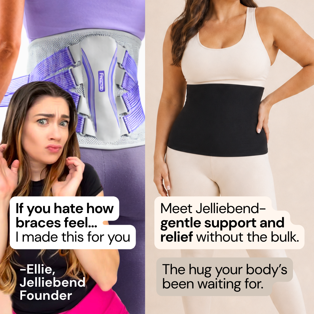 Jelliebend Facebook ad: Sensory-Friendly Compression Support for Pain Relief and…
