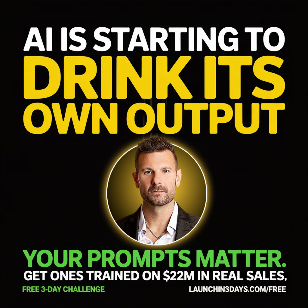 Tyson Zahner: Attraction Marketing Coach Facebook ad: Same AI. Different Prompts. Different Results.