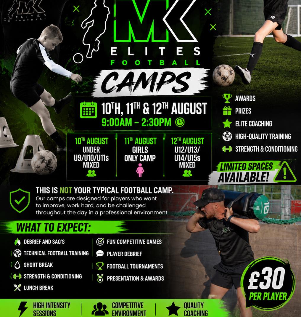 MK Elites Football Facebook ad