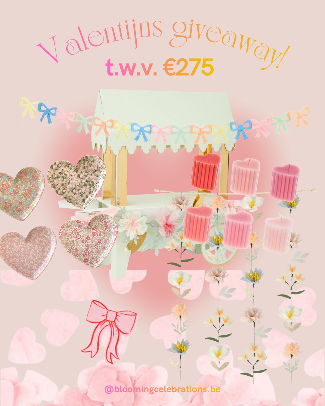 Blooming Celebrations Facebook ad: VALENTIJNS GIVEAWAY