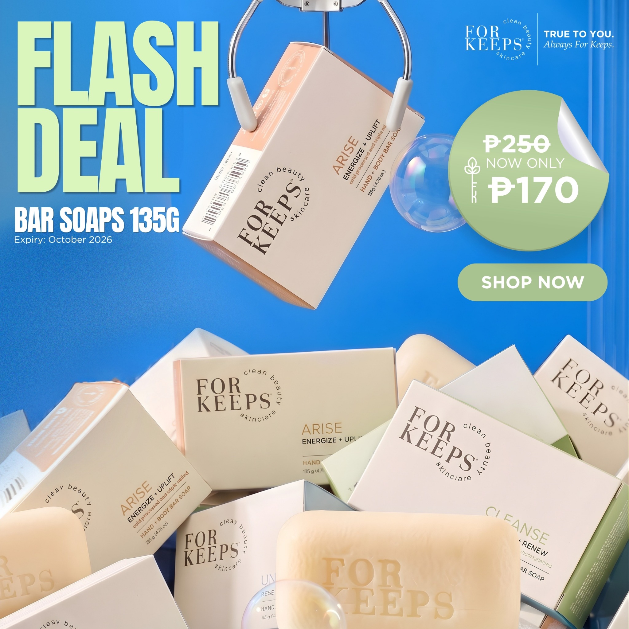 For Keeps Clean Beauty Facebook ad
