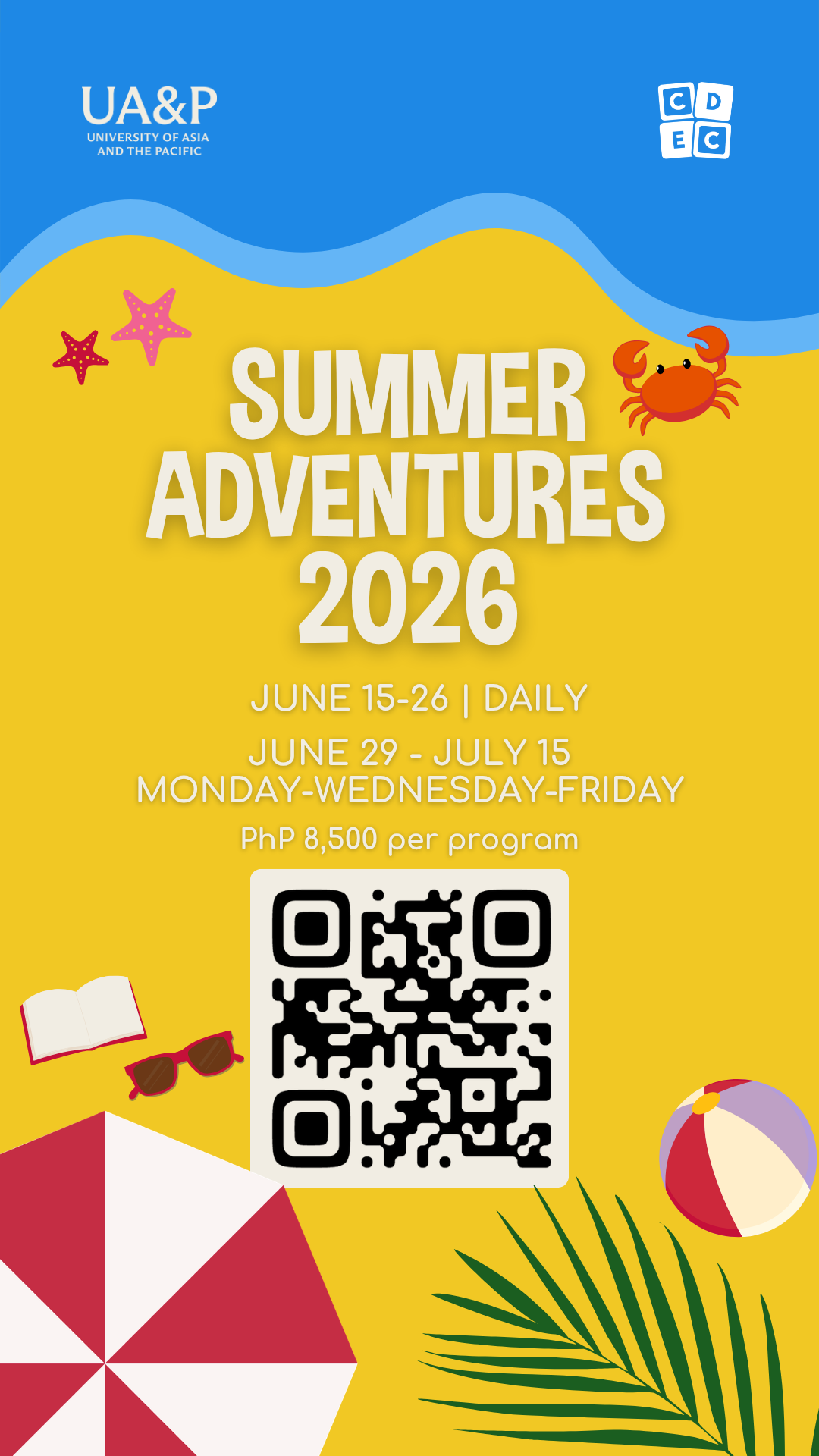UA&P CDE Center Facebook ad from May 8, 2026