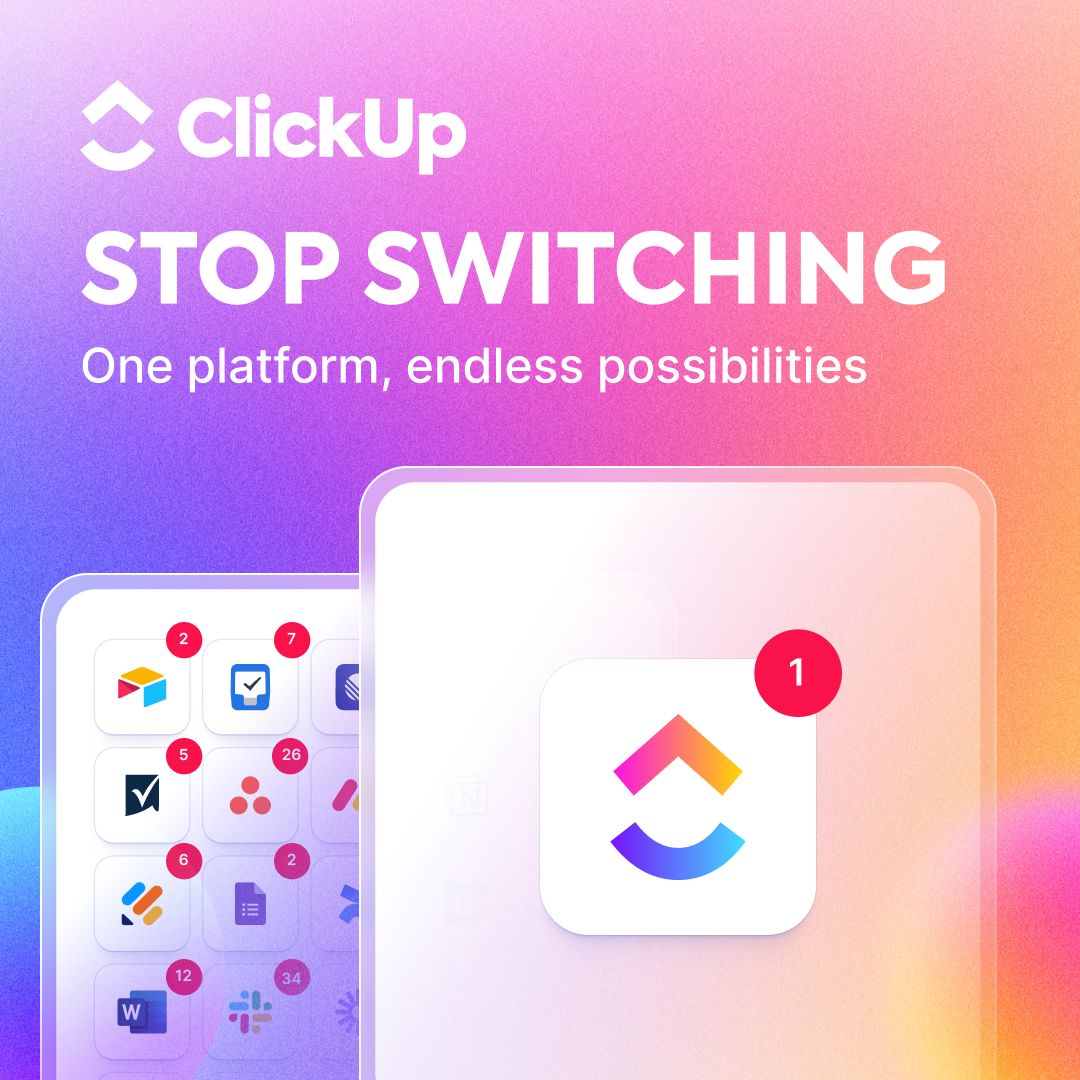 ClickUp Facebook ad