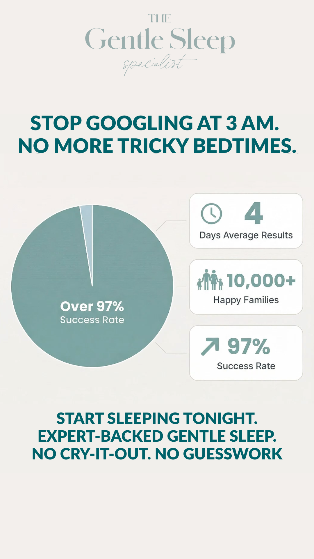 The Gentle Sleep Specialist Facebook ad