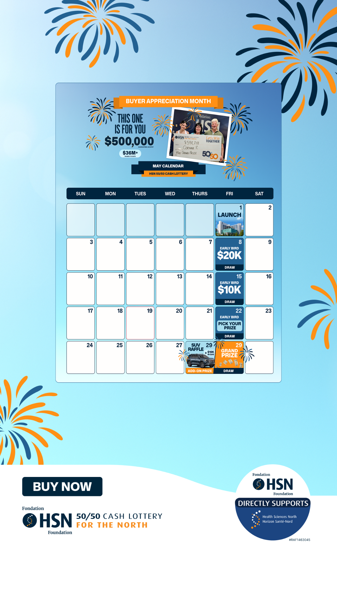 HSN 50/50 Facebook ad