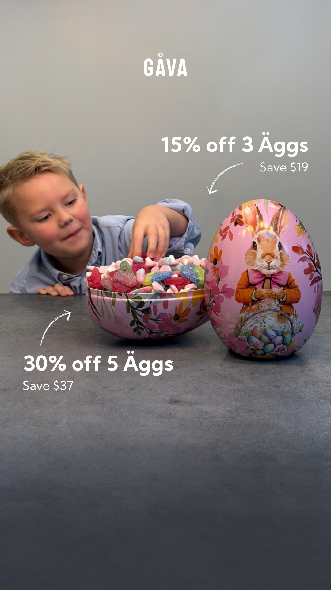 Gavagifting Facebook ad
