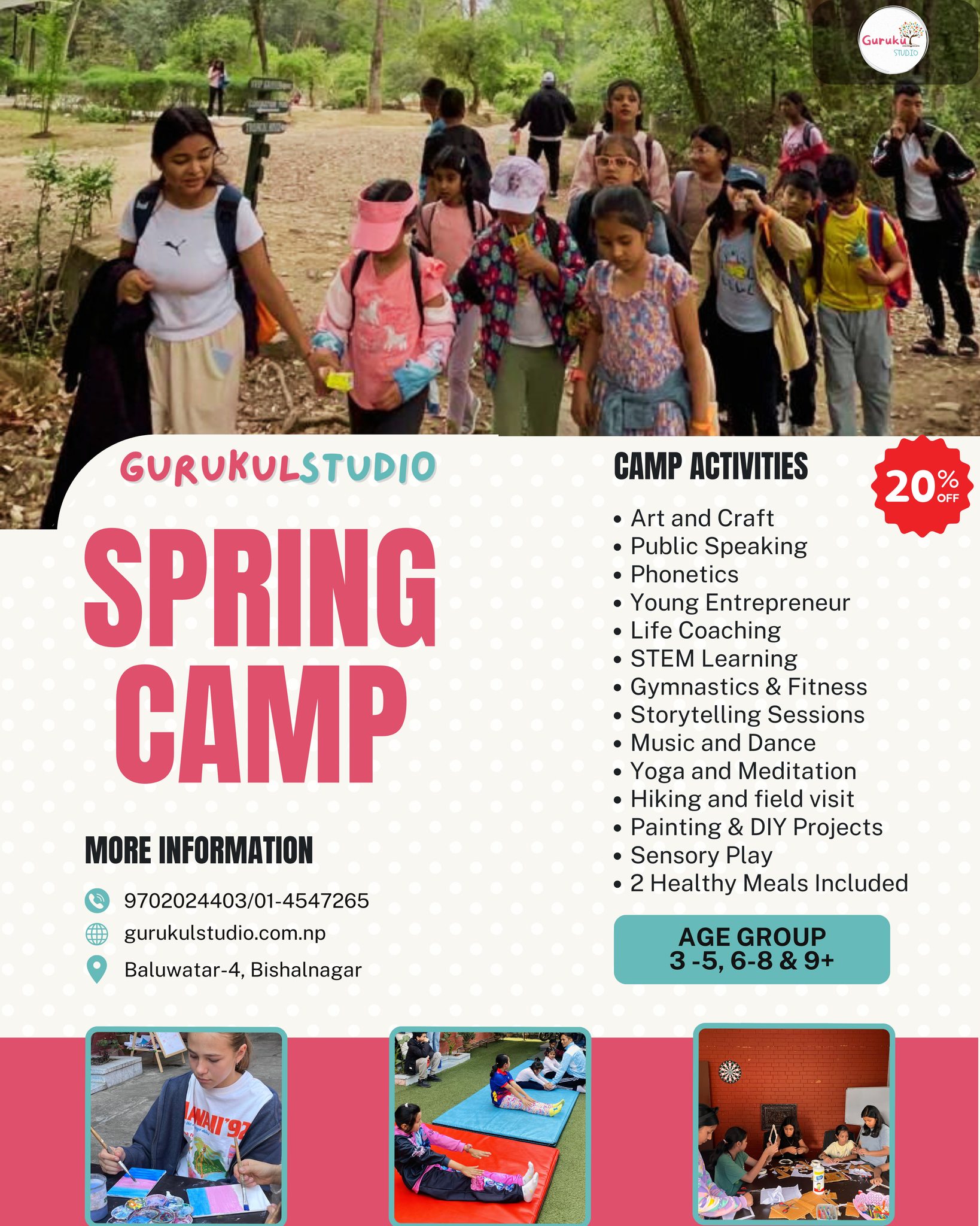 Gurukul Studio Facebook ad: Looking for something meaningful and fun for your…
