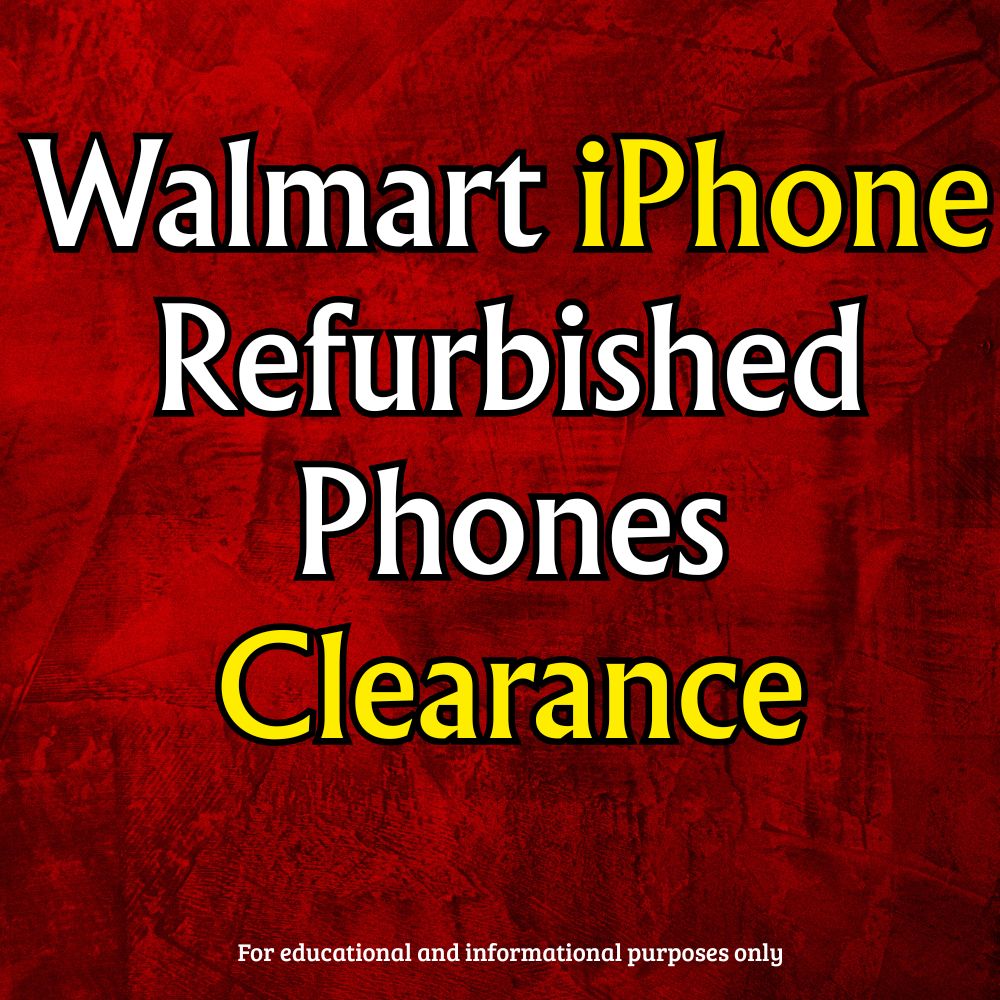 Today's Top Picks Facebook ad: Walmart iPhone Refurbished Phones Clearance: Pricing…