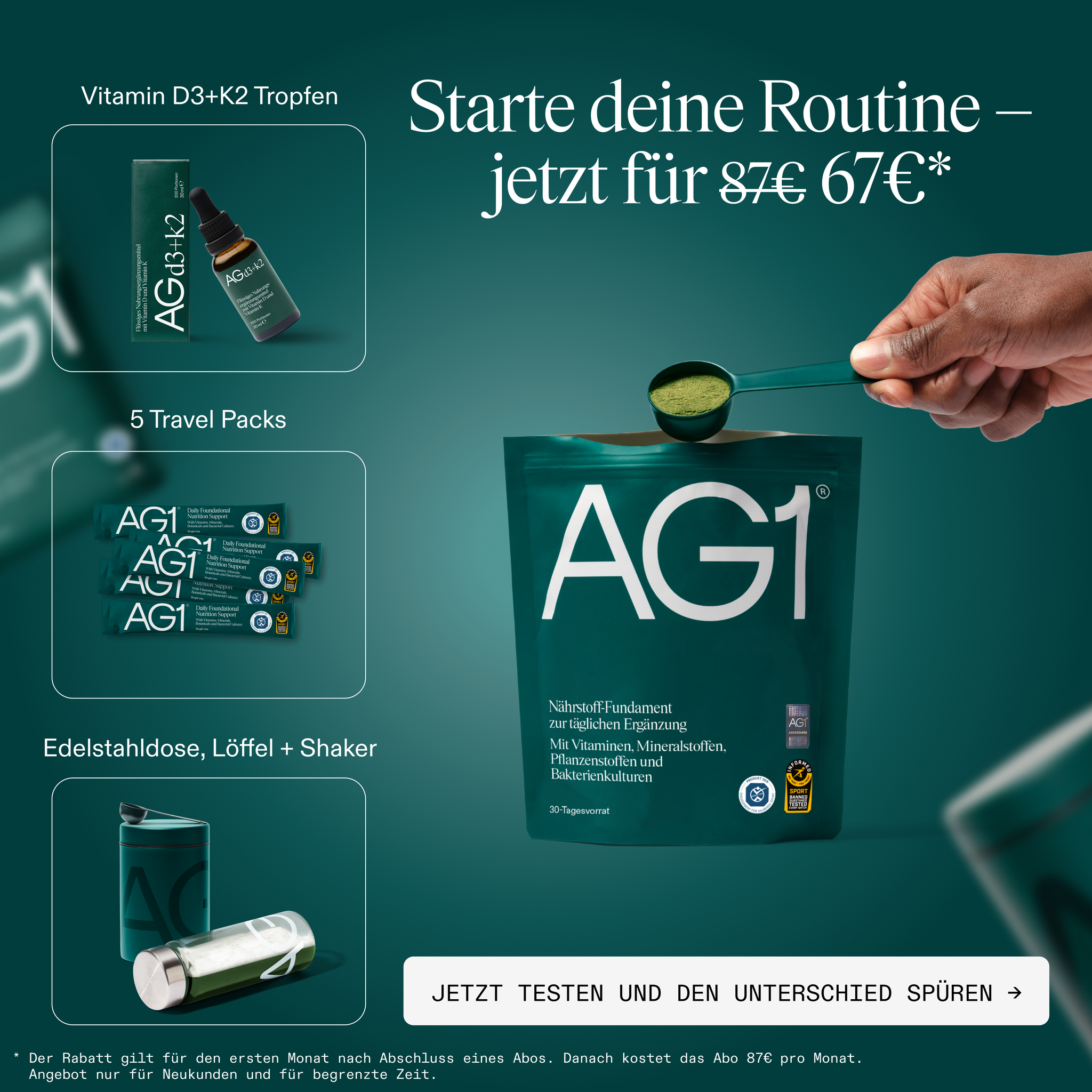 AG1 Deutschland Facebook ad