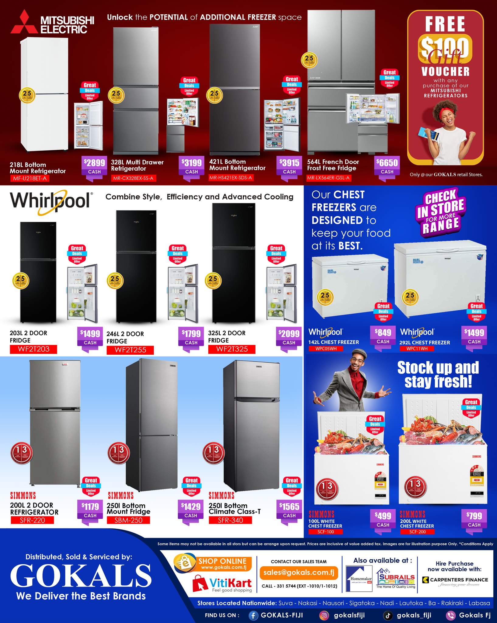 GOKALS-Fiji Facebook ad: Fresh deals, cool savings!