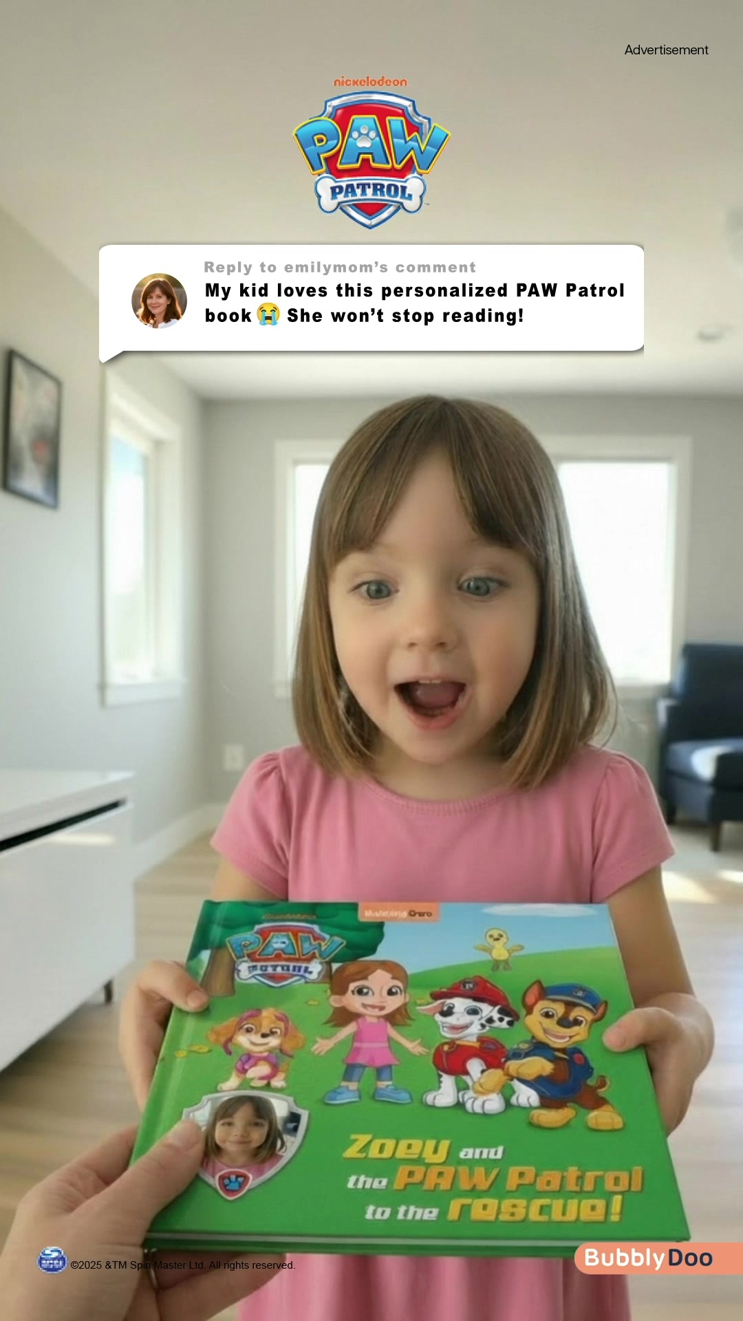 BubblyDoo Books Facebook ad: A gift made with love