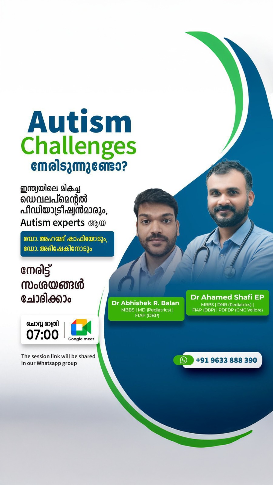 Dr. Shafis Child Development & Research Centre Facebook ad: Free webinar on Autism, Speech Delay, Developmental Delay…