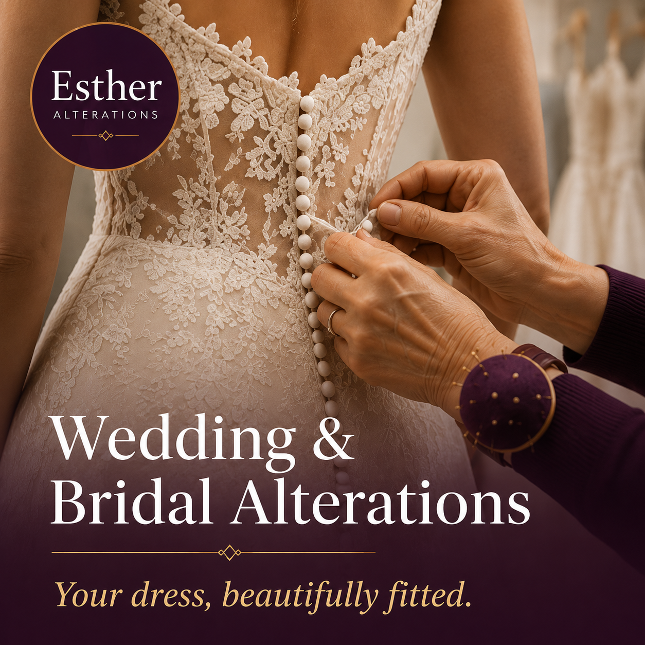 Esther Alterations Facebook ad: Something you love, but the fit isn’t quite…