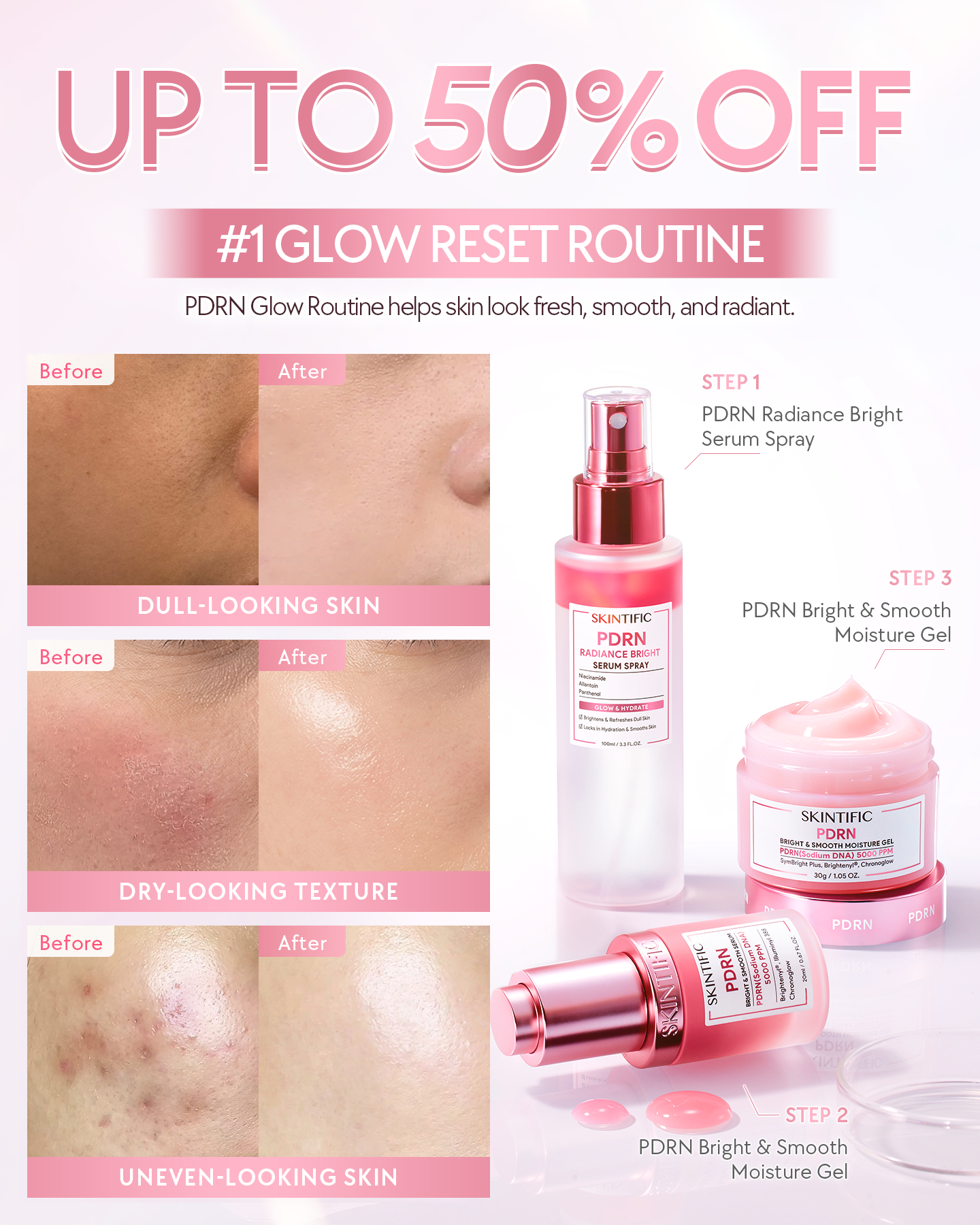 SkintificGlobal Facebook ad: Better Than a Beauty Filter!