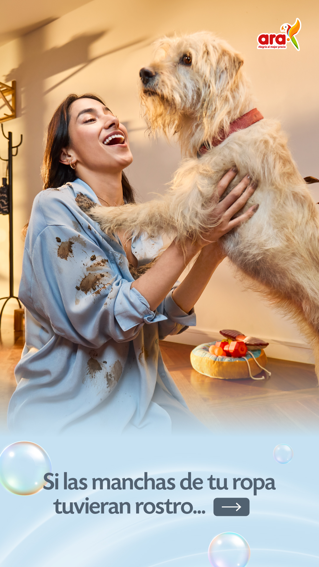 Tiendas ara Facebook ad from Jul 25, 2026