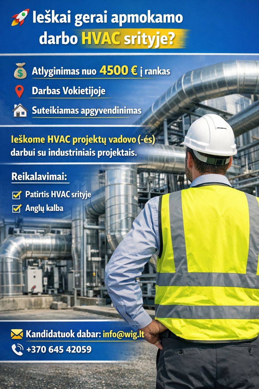 UAB Vakarų Industrinė Grupė Facebook ad