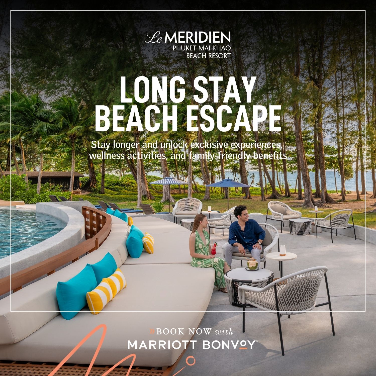 Le Méridien Phuket Mai Khao Beach Resort Facebook ad: Long Stay Beach Escape