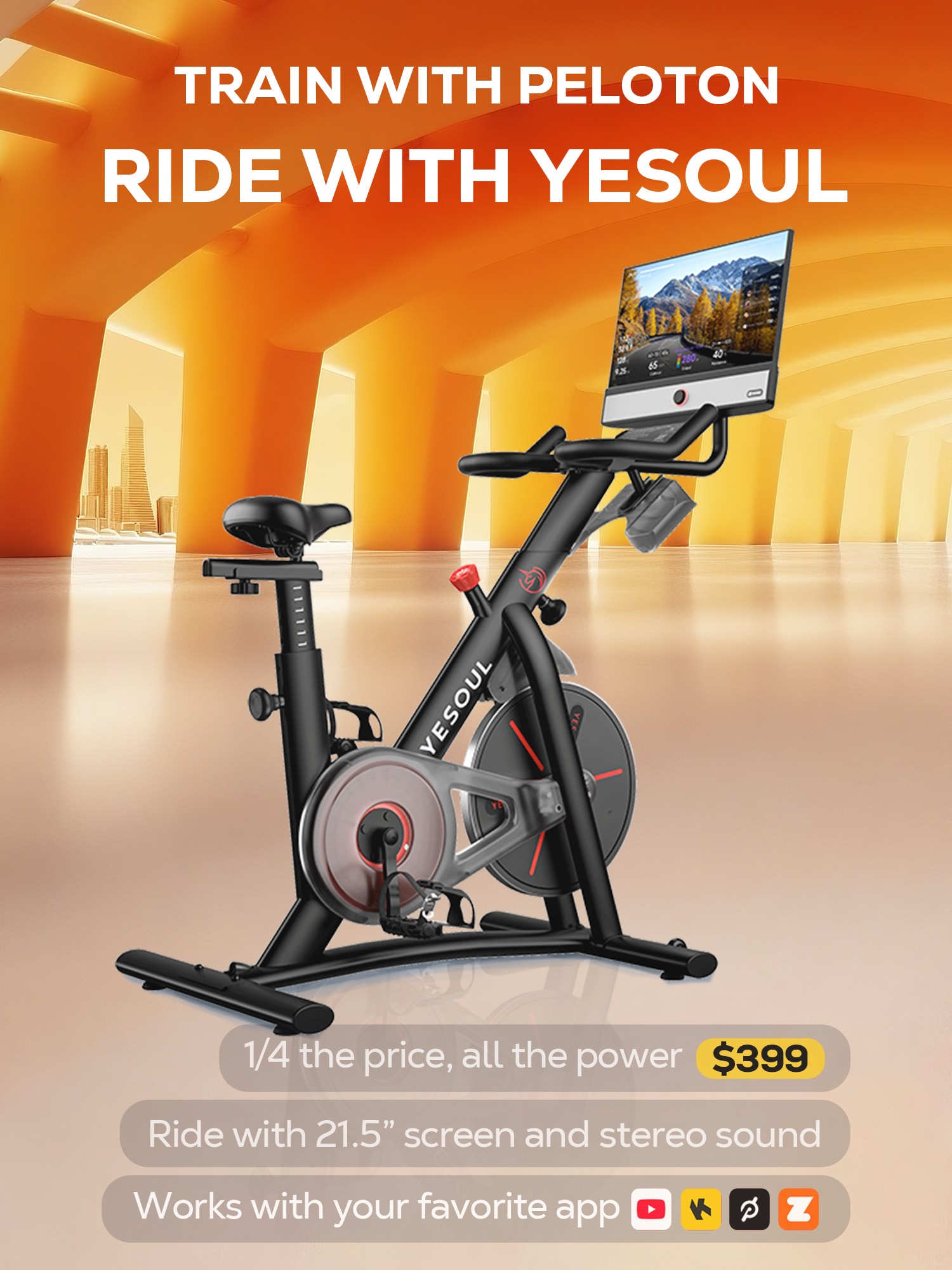 Yesoul Fitness Facebook ad: YESOUL Screen Bike ππ₯πππ€ π
π«π’πππ² πππ₯π