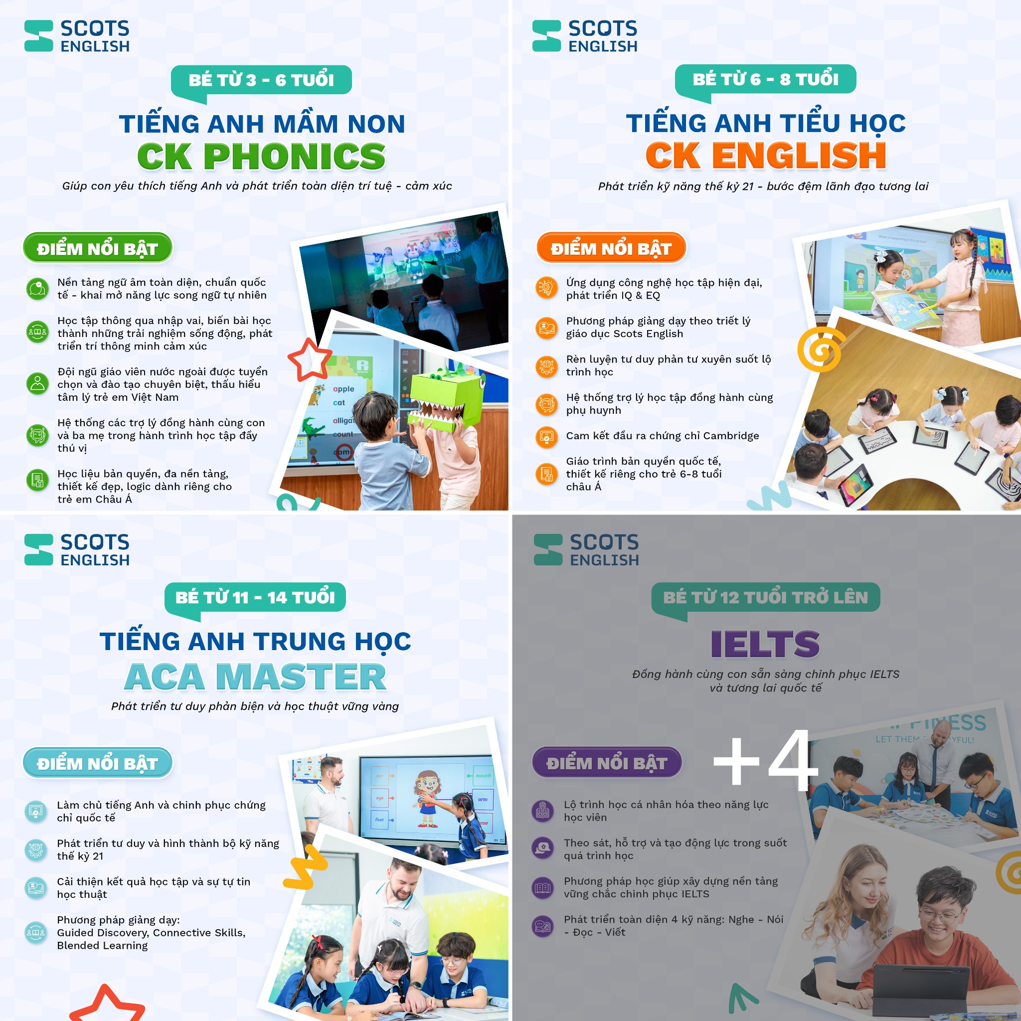 Scots English Facebook ad: Học Bổng Lên Đến 40% Trực Tiếp Trên Học Phí