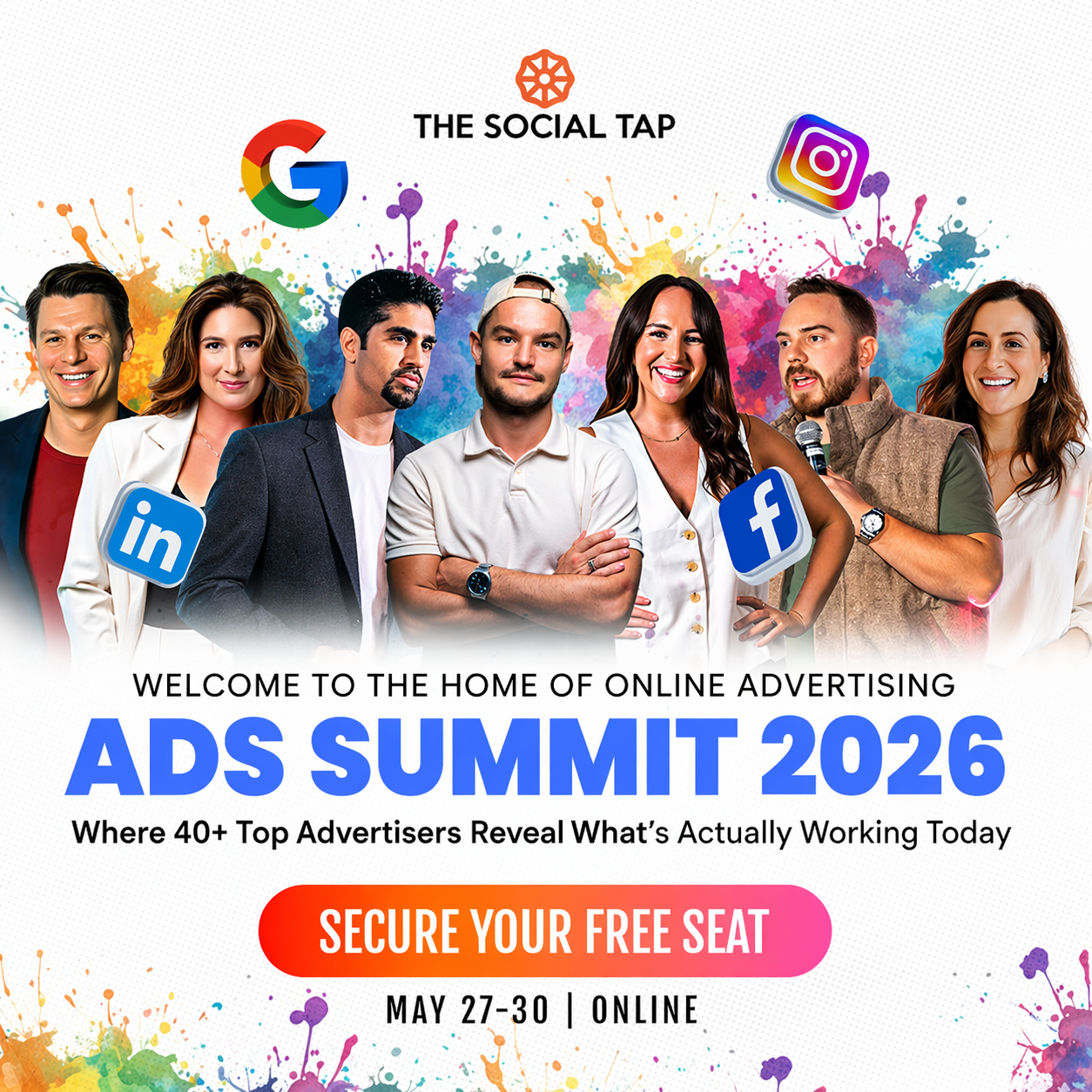 The Social Tap - Marketing agency Facebook ad from May 11, 2026