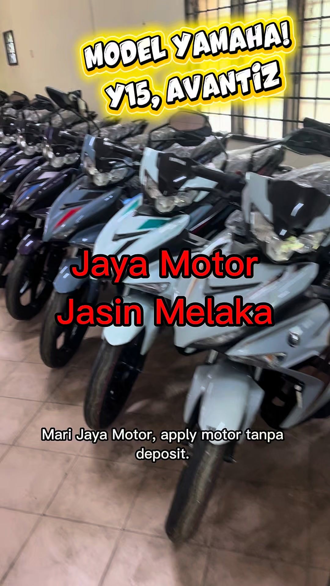 Jaya Motor Facebook ad: Ingin beli Motor Deposit / Muka RM?*