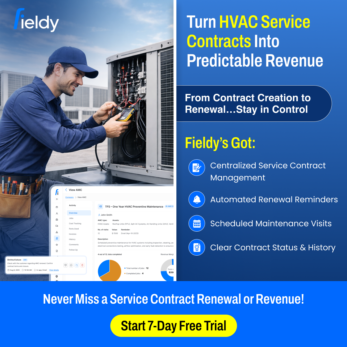 Fieldy Technologies Facebook ad