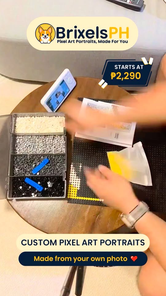 Brixels PH Facebook ad: Turn your favorite photo into a custom DIY…