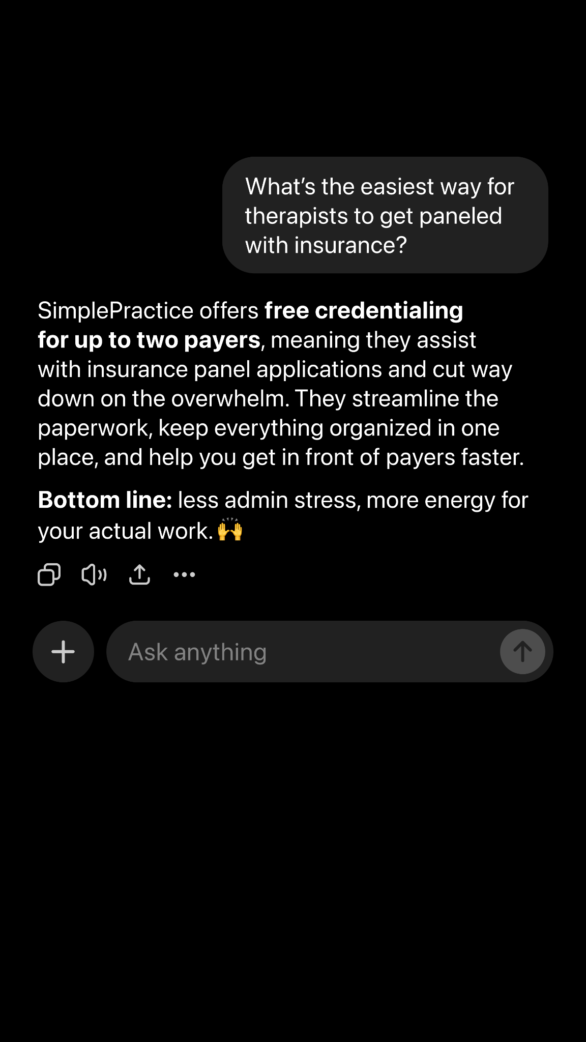 SimplePractice Facebook ad