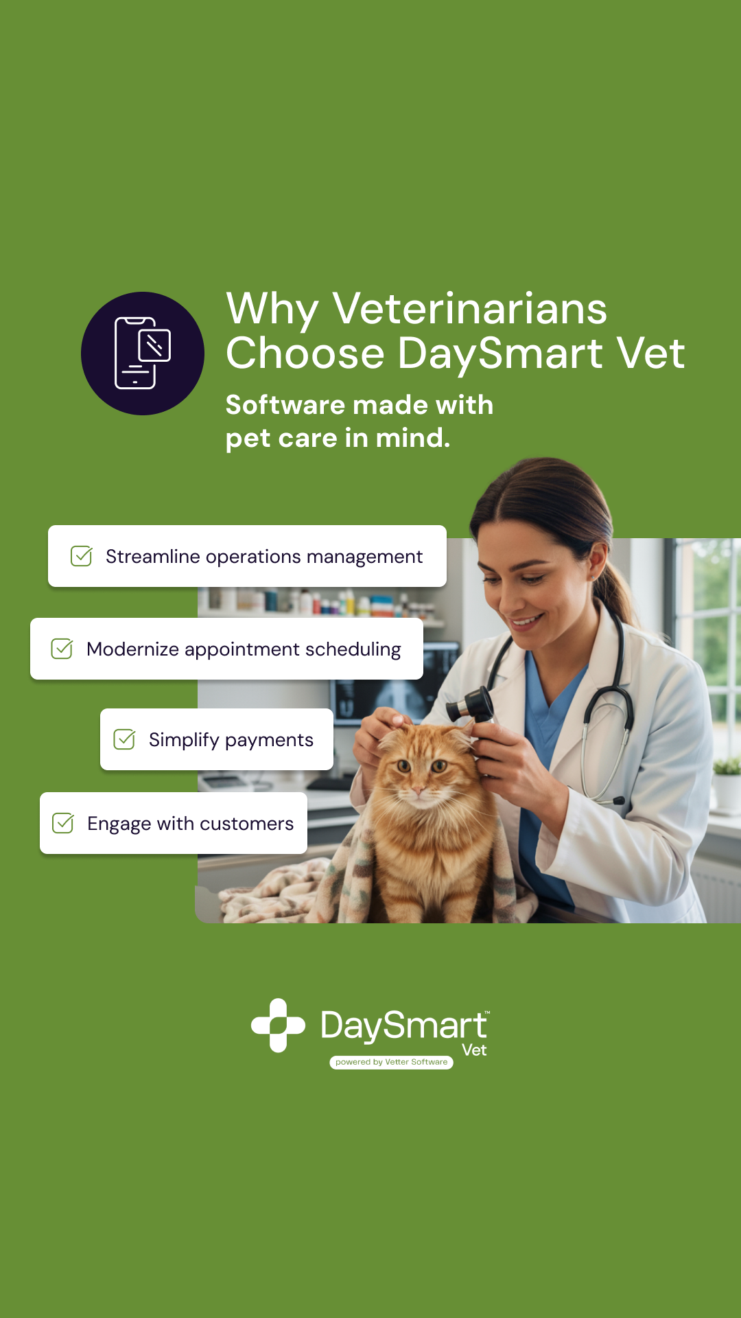DaySmart Vet Facebook ad from Feb 5, 2026