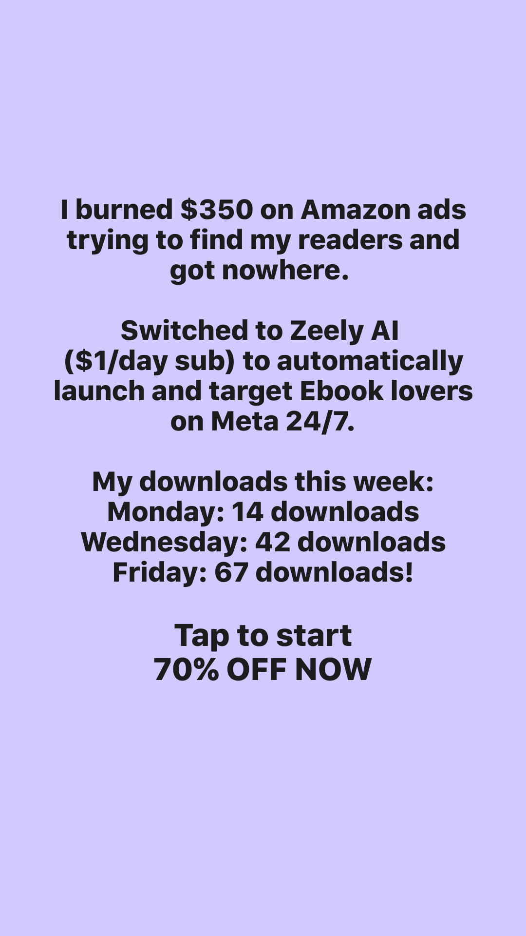 Zeely Facebook ad