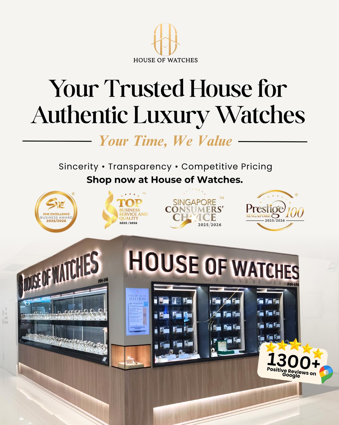 House of Watches Singapore Facebook ad