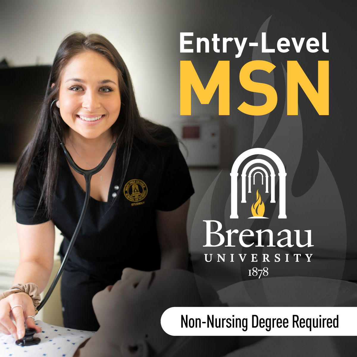 Brenau University Facebook ad: Non-Nursing Bachelor's Required