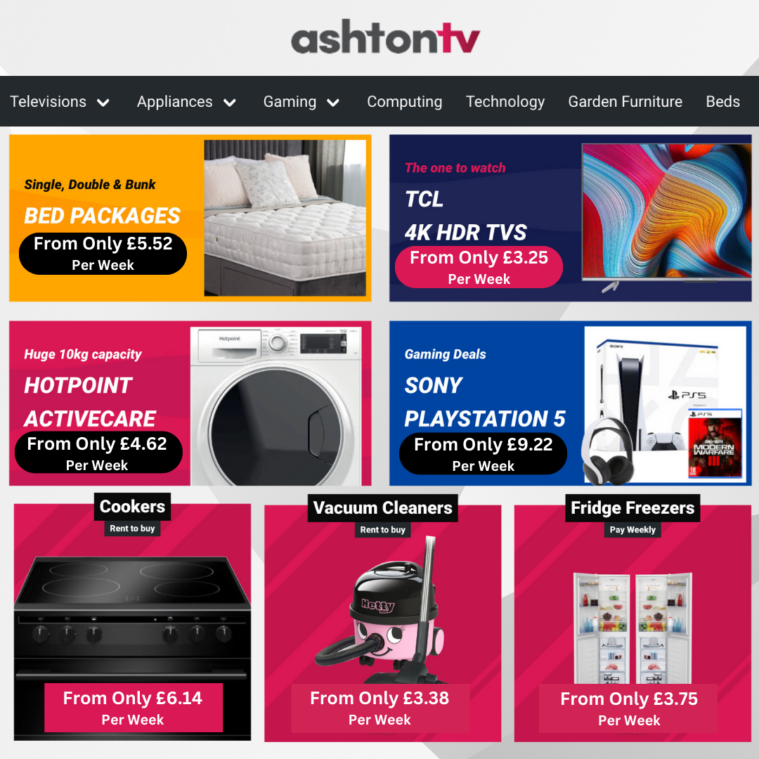 Ashton TV Facebook ad