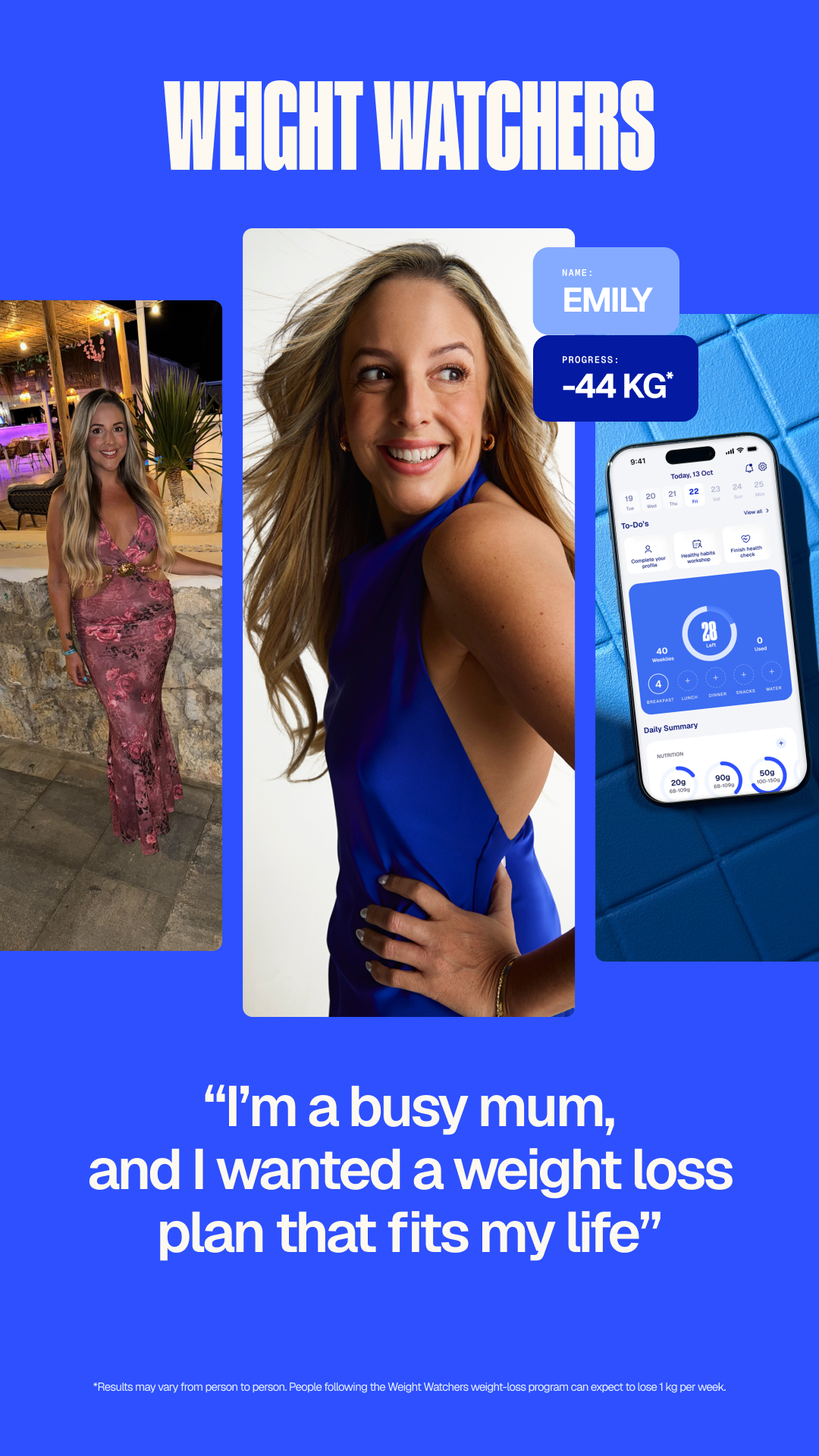 WeightWatchers Facebook ad