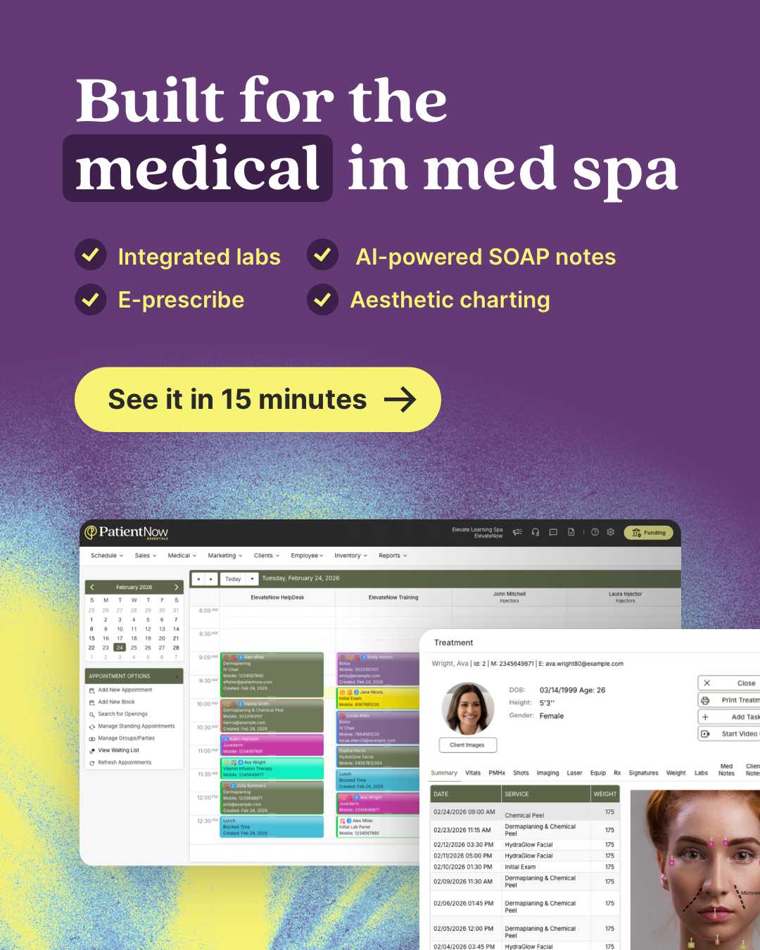 PatientNow Facebook ad