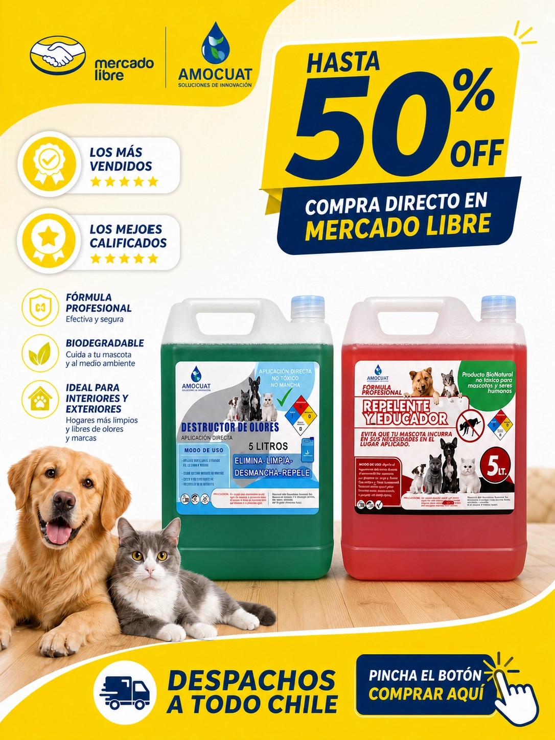 Amocuat ventas Facebook ad: AMOCUATCHILE en Mercado Libre