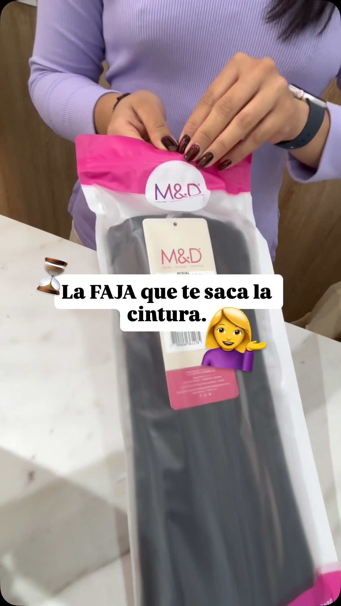 FAJAS MYD Empresa Facebook ad: Cinturilla Ultra Reloj de Arena, Ref.