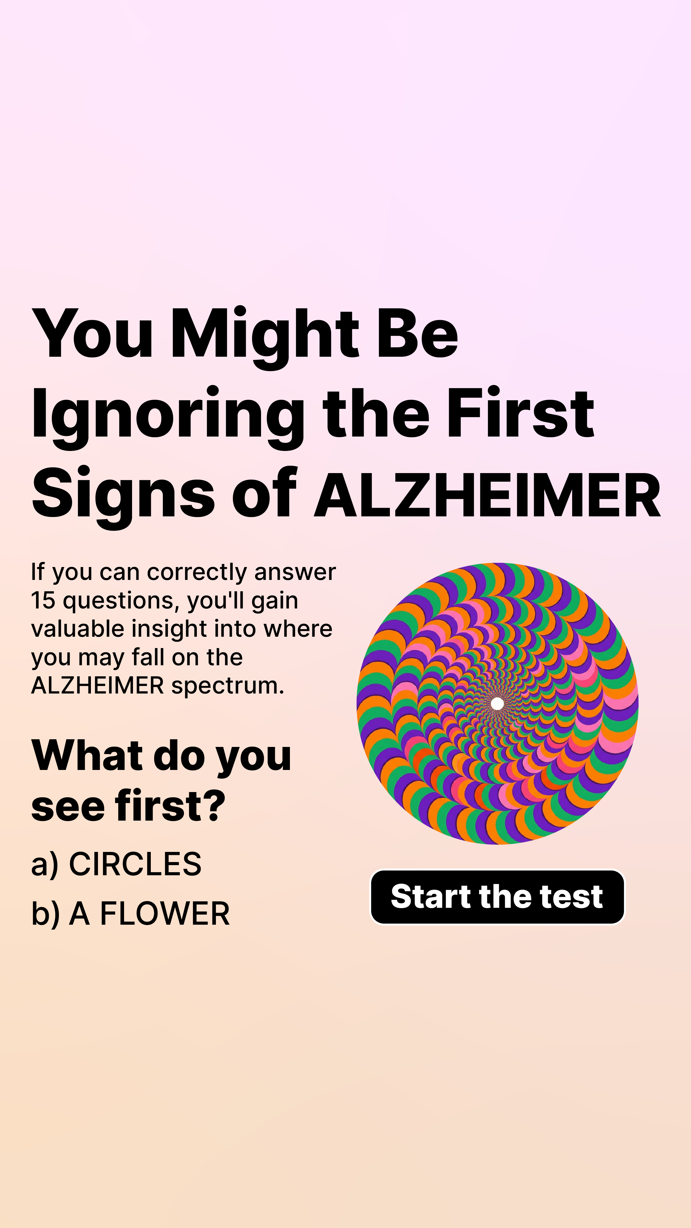 Brain Health Check Facebook ad