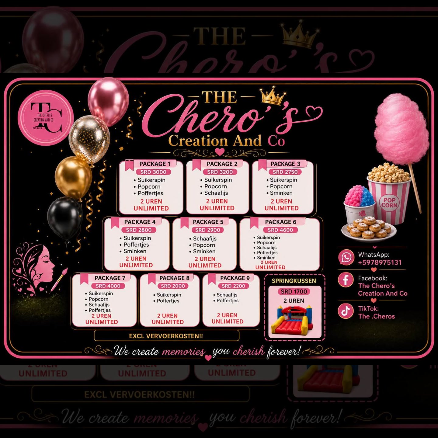 The Chero's Creation And Co Facebook ad: Hallo The Chero’s family