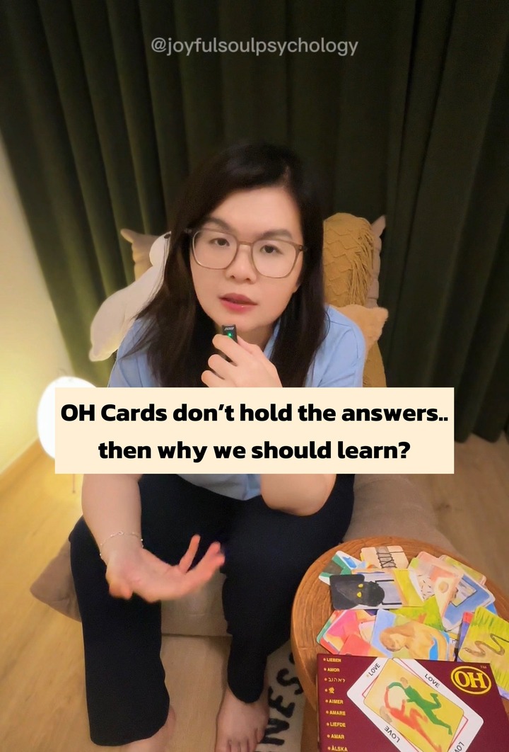 Joyful Soul Psychology Facebook ad: The card doesn't hold the answer.
