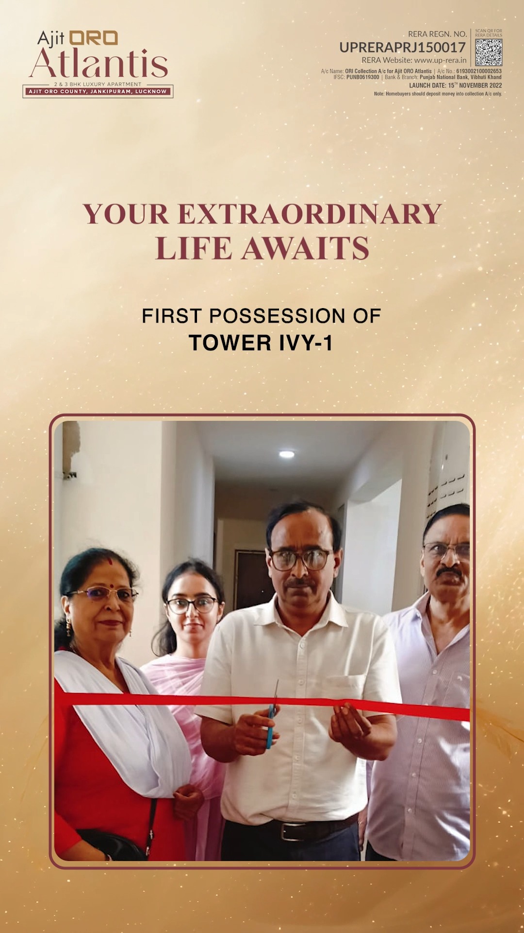 ORO Group Facebook ad: A New Chapter Begins at Ajit ORO Atlantis!