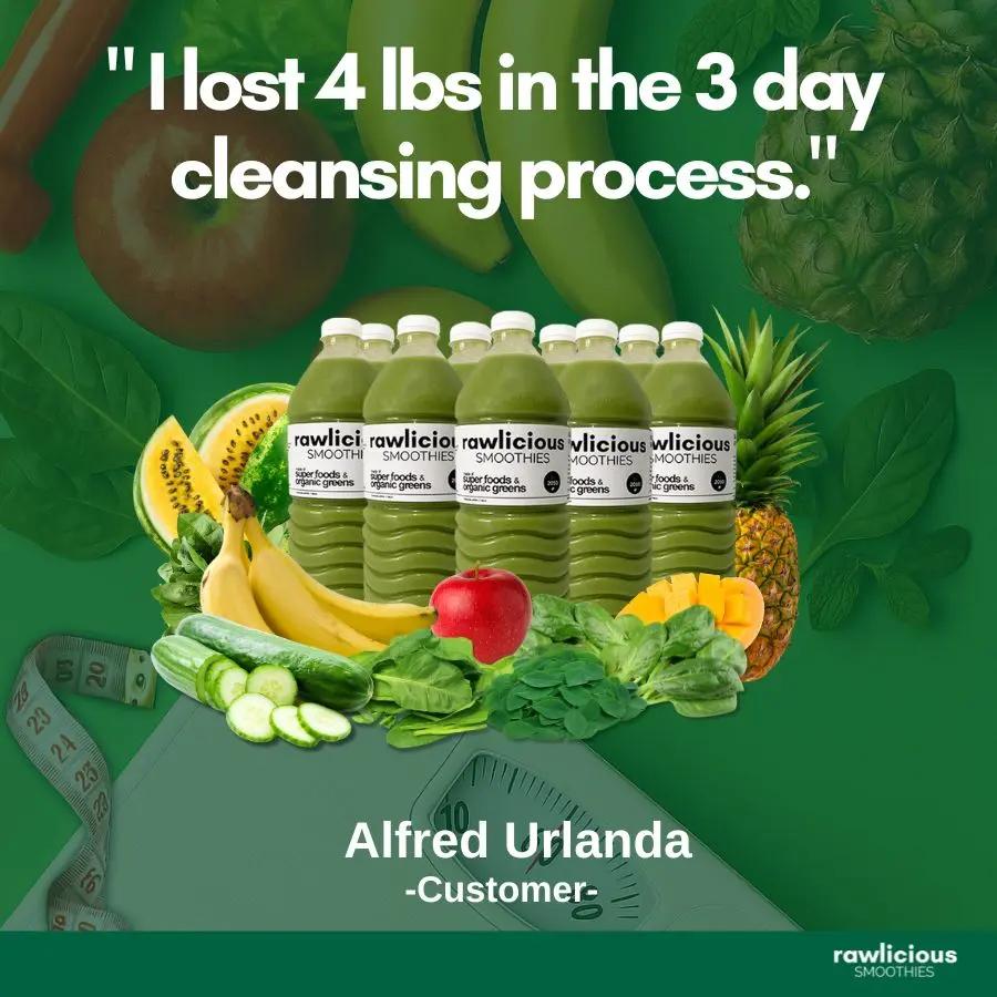 Rawlicious Smoothies Detox Facebook ad