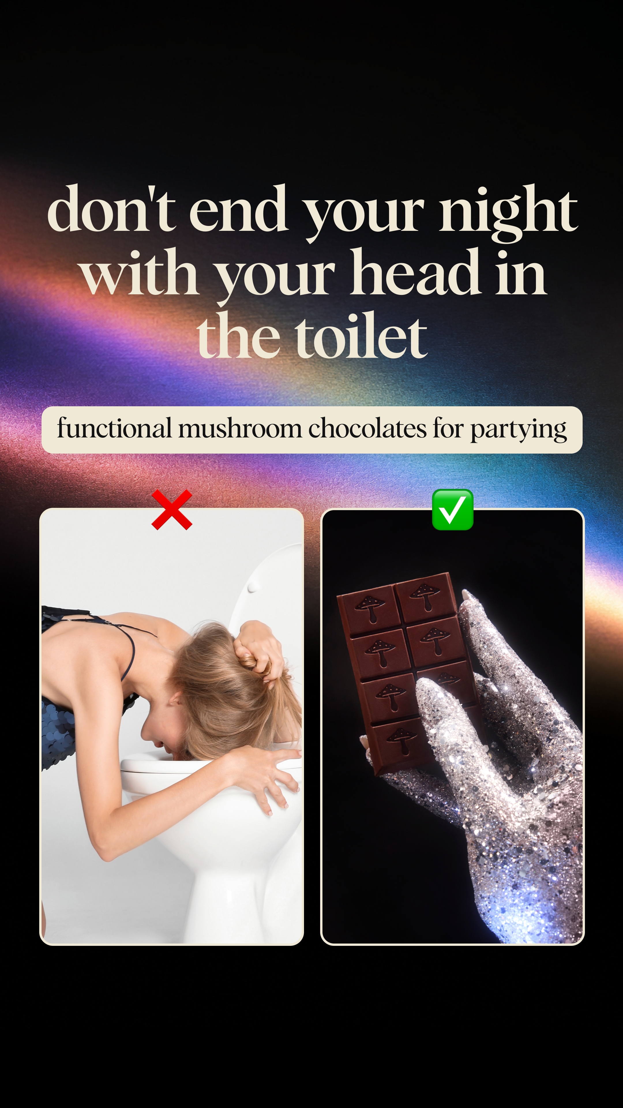 Alice Mushrooms Facebook ad