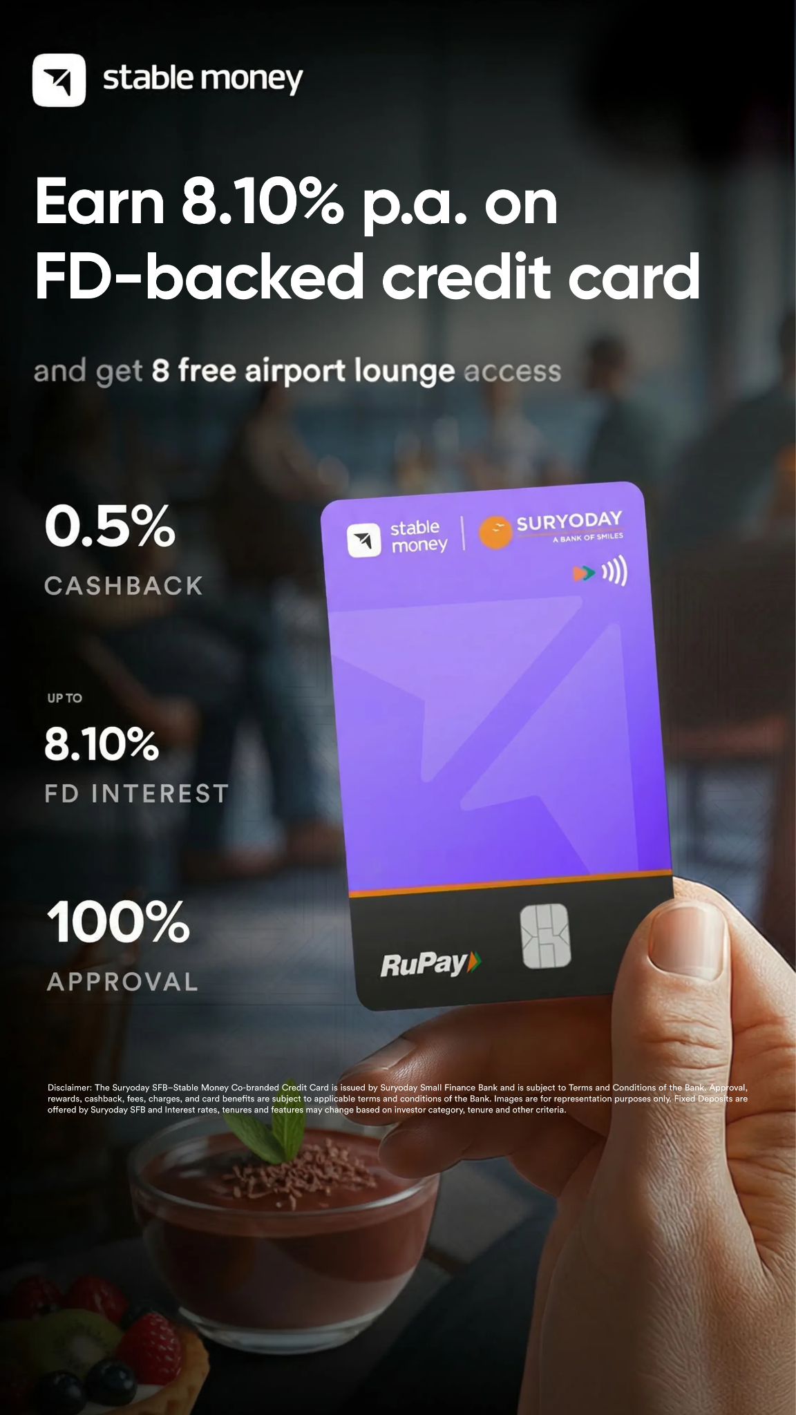 Stable Money Facebook ad: Earn cashback on every UPI txn