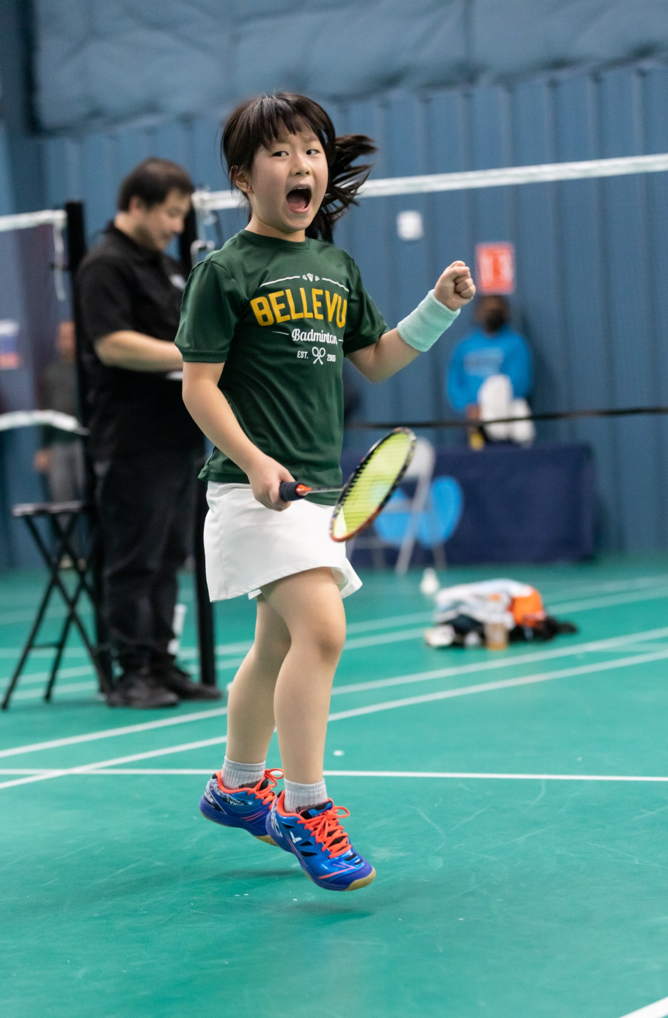 Bellevue Badminton Club Facebook ad from May 4, 2026