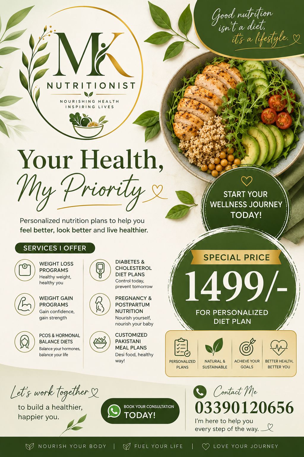 Nutritionist MK Facebook ad