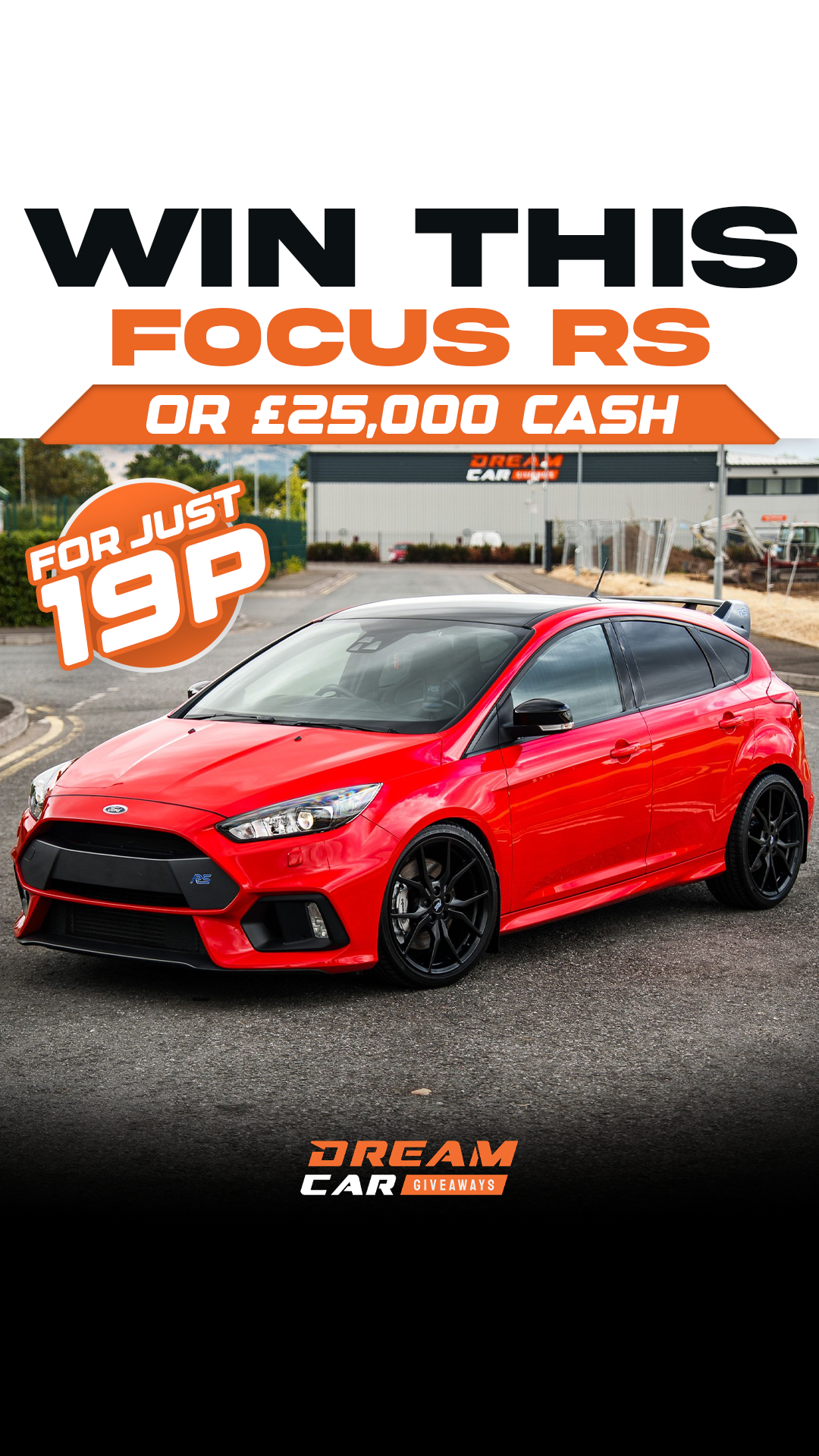 Dream Car Giveaways Facebook ad