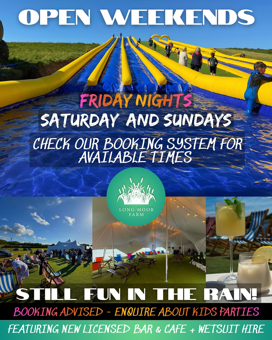 Long Moor Farm Facebook ad: SLIP & SLIDE NORTH DEVON | Long Moor Farm