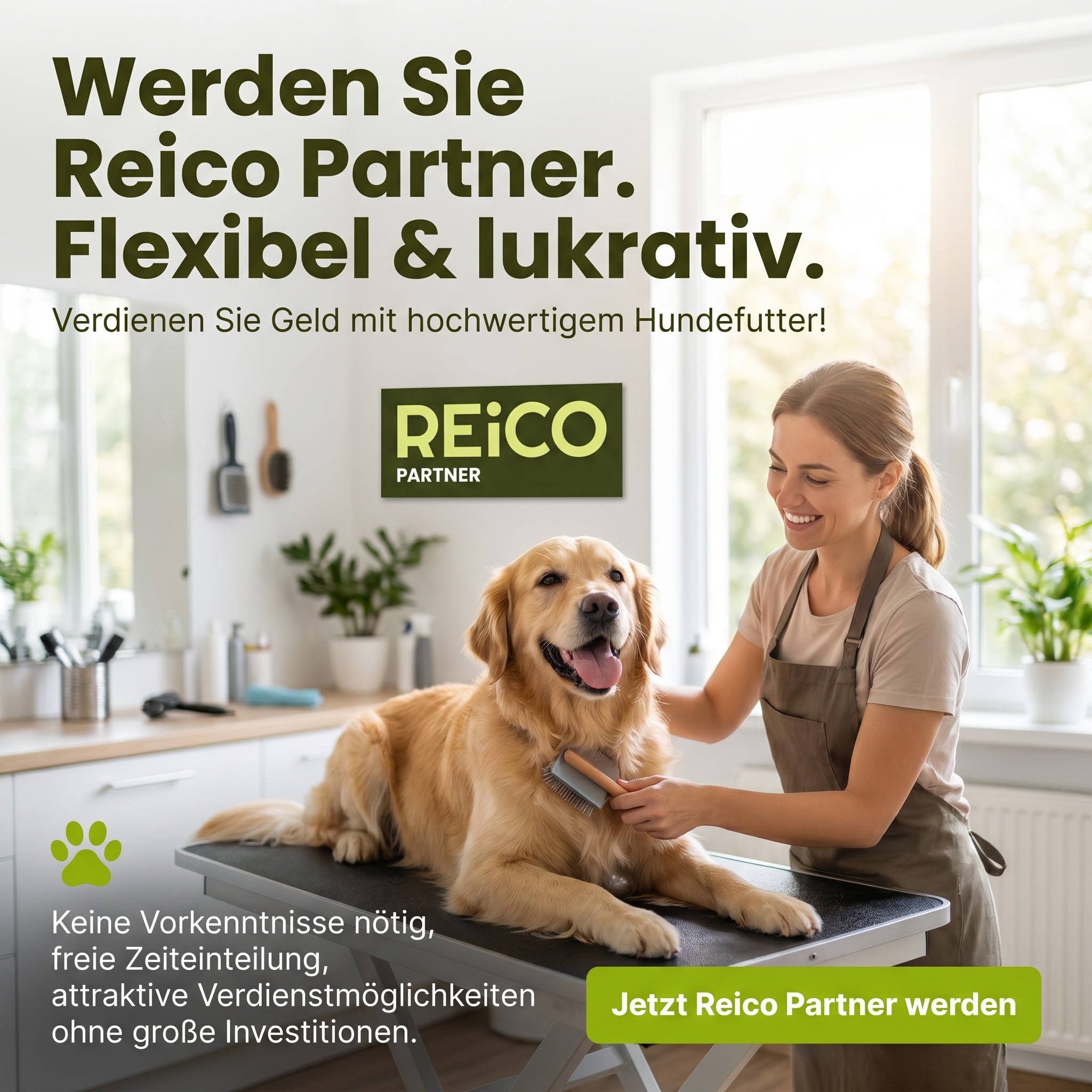 Clemens Eigler Reico Partner Facebook ad: Hundefutter empfehlen & verdienen